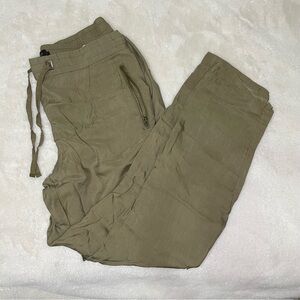 Zara Basic Olive Green Pants